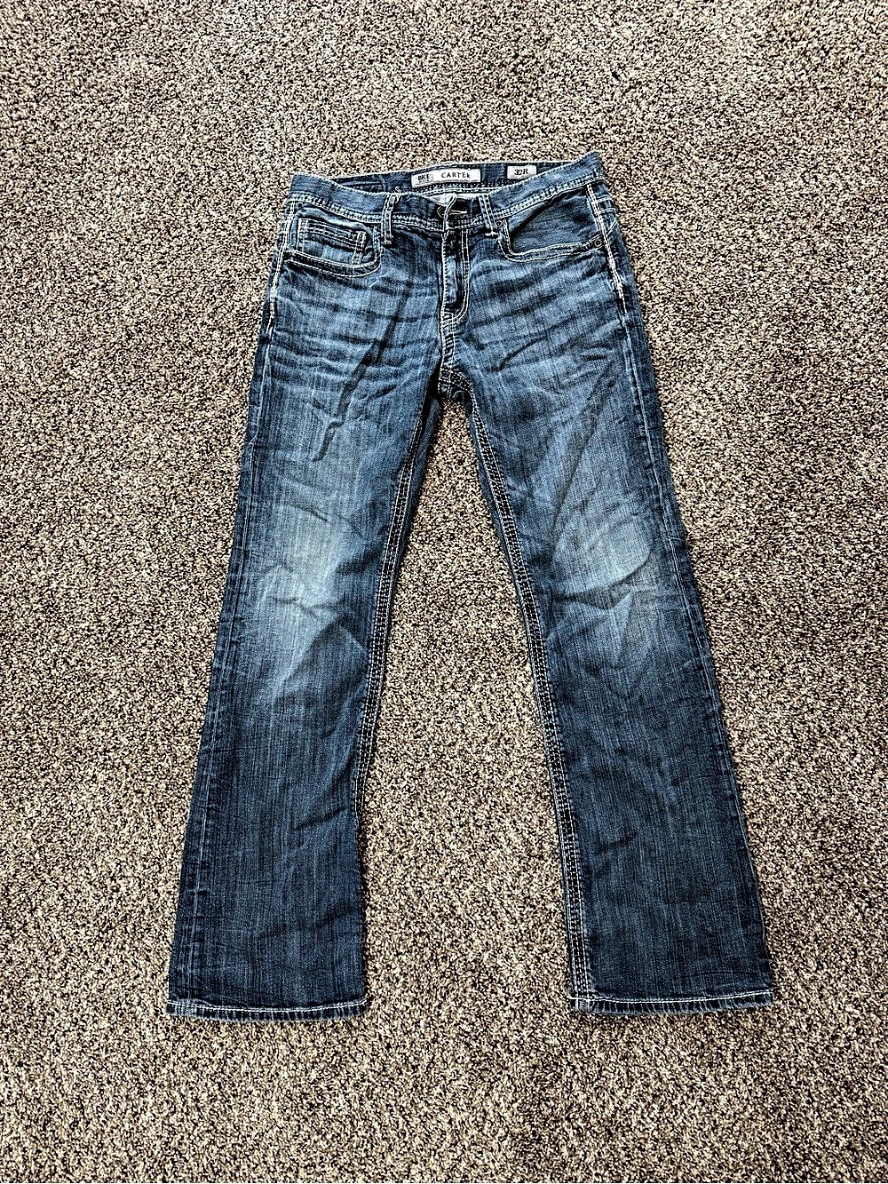 Men’s BKE Carter Boot Cut Jeans Blue Waist 32R